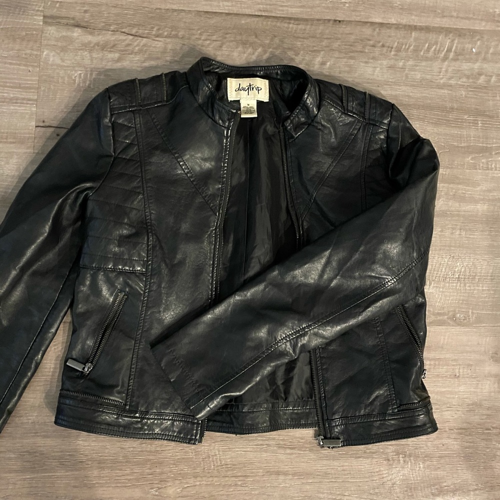 Black Pleather Jacket - image 1